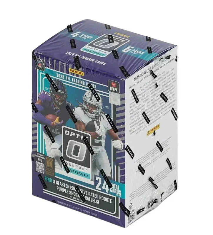 2025 Panini Donruss Optic Football Blaster Box (Purple Shock Parallels!) - CardVault Collections