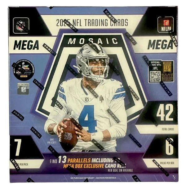 2025 Panini Mosaic Football Hobby Mega Box - CardVault Collections