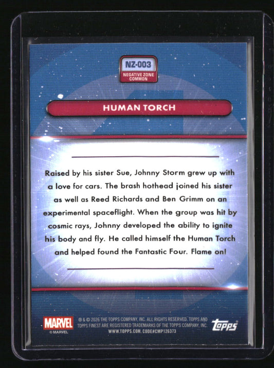 2026 Finest Fantastic Four Human Torch Green Scope #/99