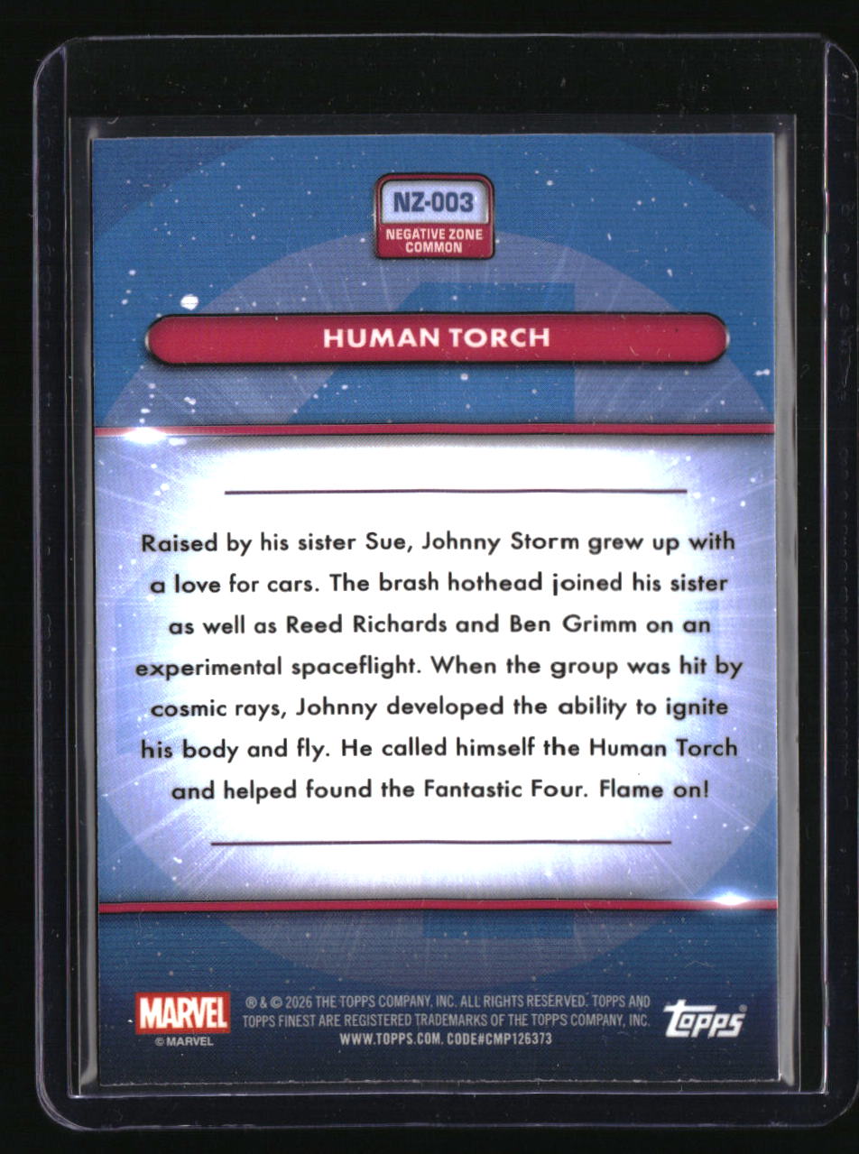 2026 Finest Fantastic Four Human Torch Green Scope #/99