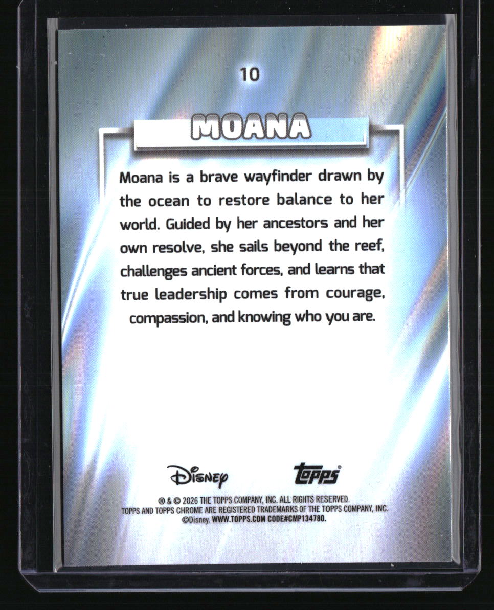 2026 Topps Chrome Disney Moana Pink Refractor #/250