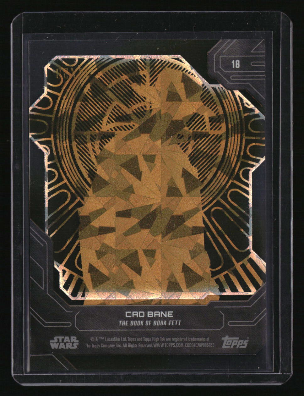 2024 Topps High Tek Star Wars Cad Bane Gold Foil #/50