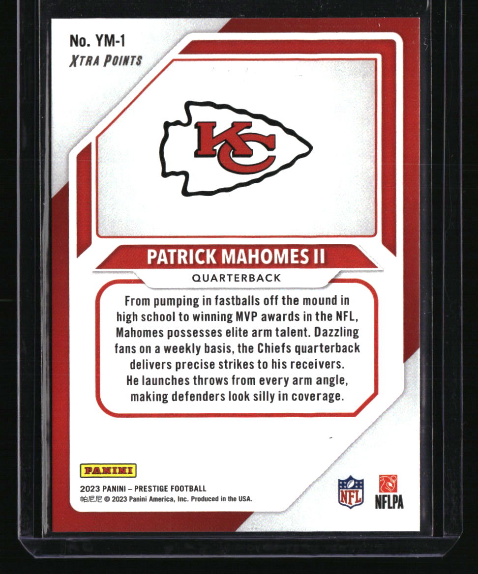 2023 Panini Prestige Patrick Mahomes II Youth Movement Xtra Points Purple #/99