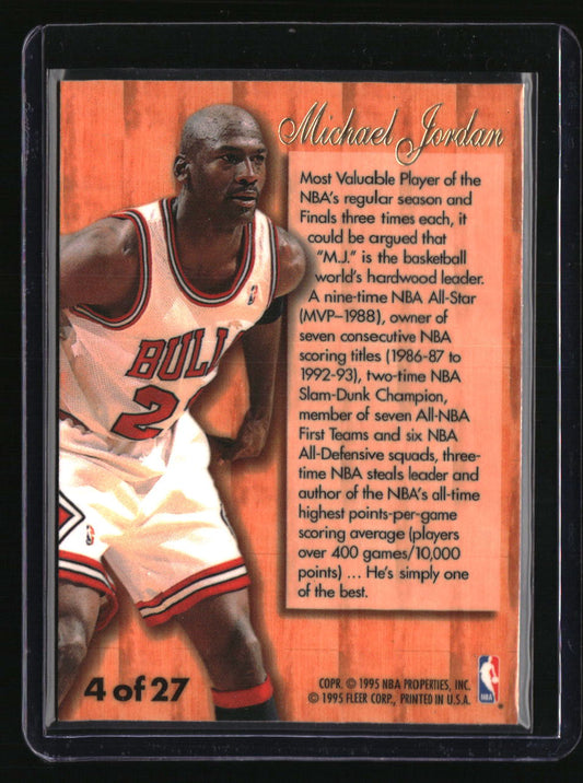 1995-96 Fleer Michael Jordan Flair Hardwood Leader