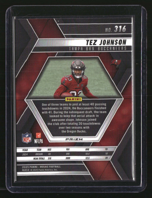 2025 Panini Mosaic Tez Johnson Mosaic Cookies #316