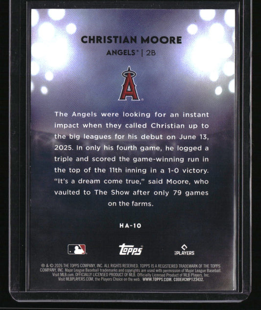 2026 Topps Christian Moore Home Field Advantage