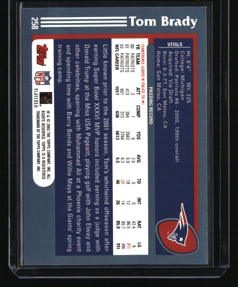 2003 Topps Tom Brady