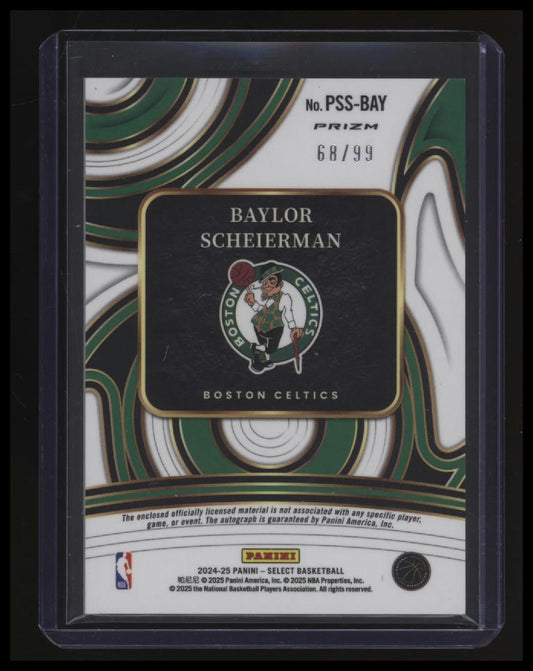 2024-25 Panini Select Baylor Scheierman Prime Selections Signatures #/99