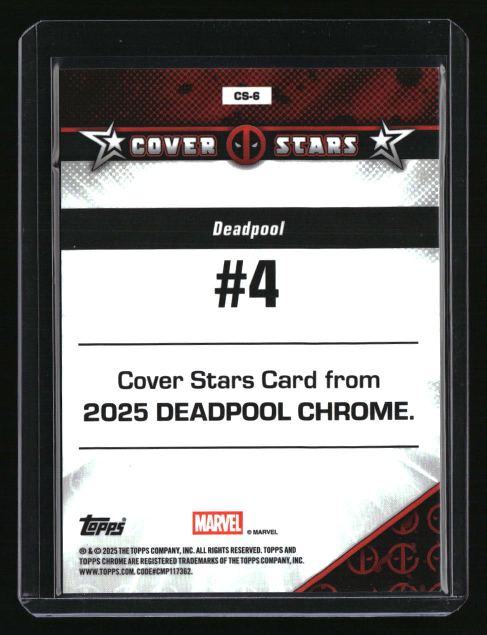 2025 Topps Chrome Marvel Deadpool #4 Cover Stars Wolverine Yellow Blue X-Fractor