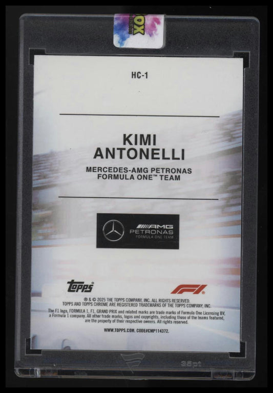 2025 Topps Chrome Formula 1 Kimi Antonelli Helmet Collection
