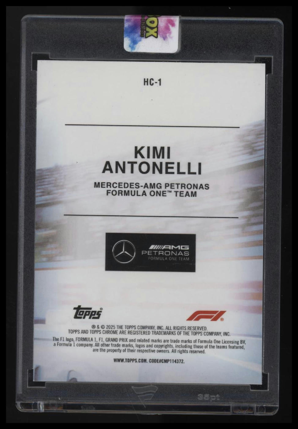 2025 Topps Chrome Formula 1 Kimi Antonelli Helmet Collection