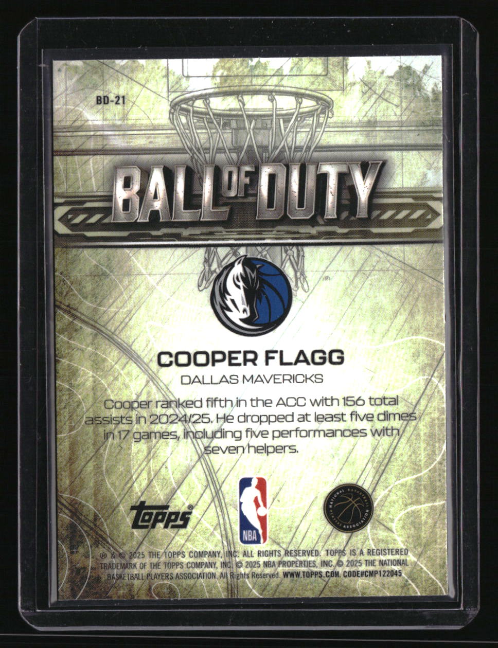 2025-26 Topps Chrome Cooper Flagg Ball of Duty