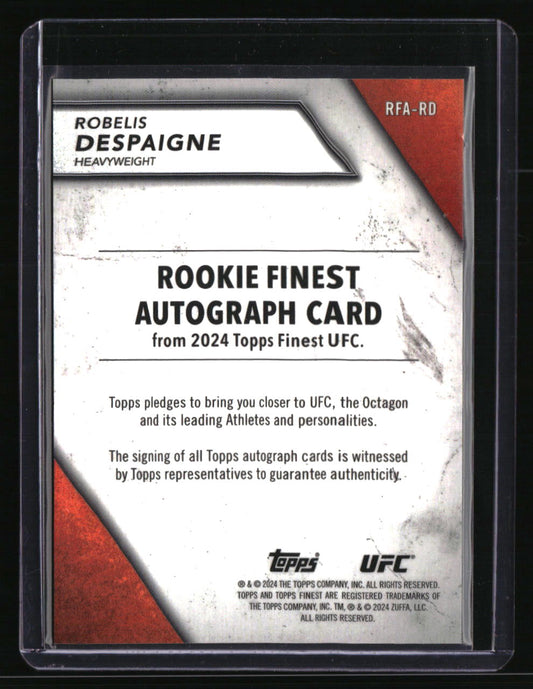 2024 Topps Finest UFC Robelis Despaigne Rookie Finest Autographs