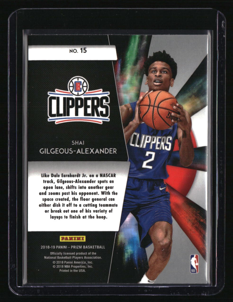 2018-19 Panini Prizm Shai Gilgeous-Alexander Freshman Phenoms