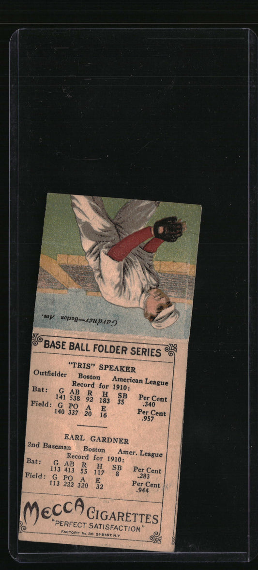 1911 Mecca Double Folders T201 Tris Speaker / Larry Gardner