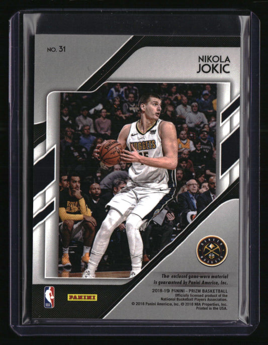 2018-19 Panini Prizm Nikola Jokic Sensational Swatches