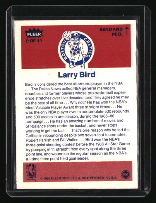 1986-87 Fleer Larry Bird Stickers