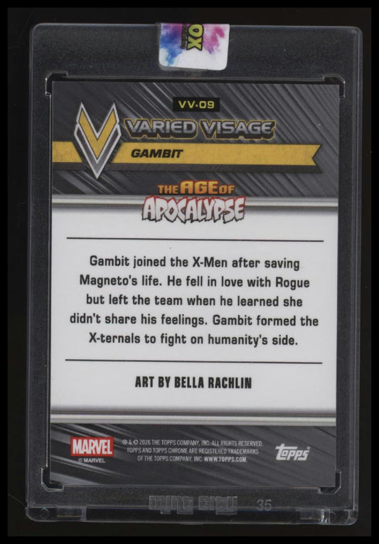 2026 Topps Chrome Marvel Comics Gambit Varied Visage Age of Apocalypse