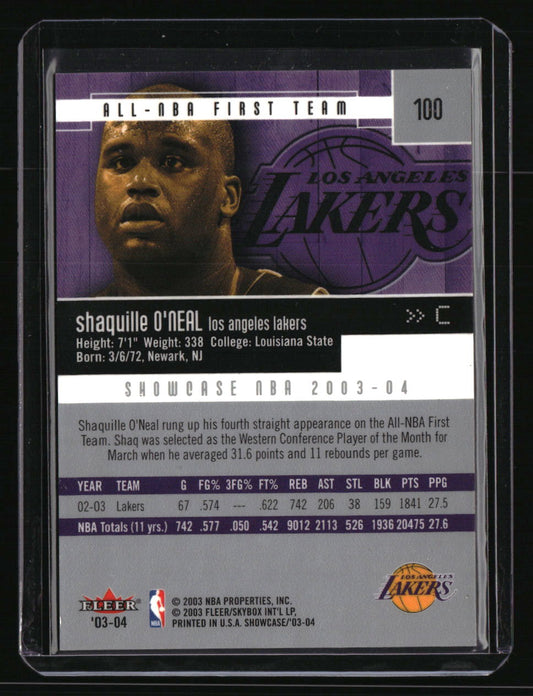 2003-04 Fleer Showcase Shaquille O'Neal