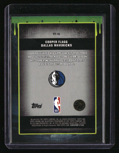 2025-26 Topps Chrome Cooper Flagg Tall Tales