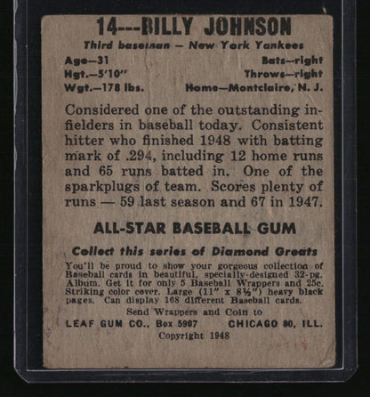 1948-49 Leaf Billy Johnson
