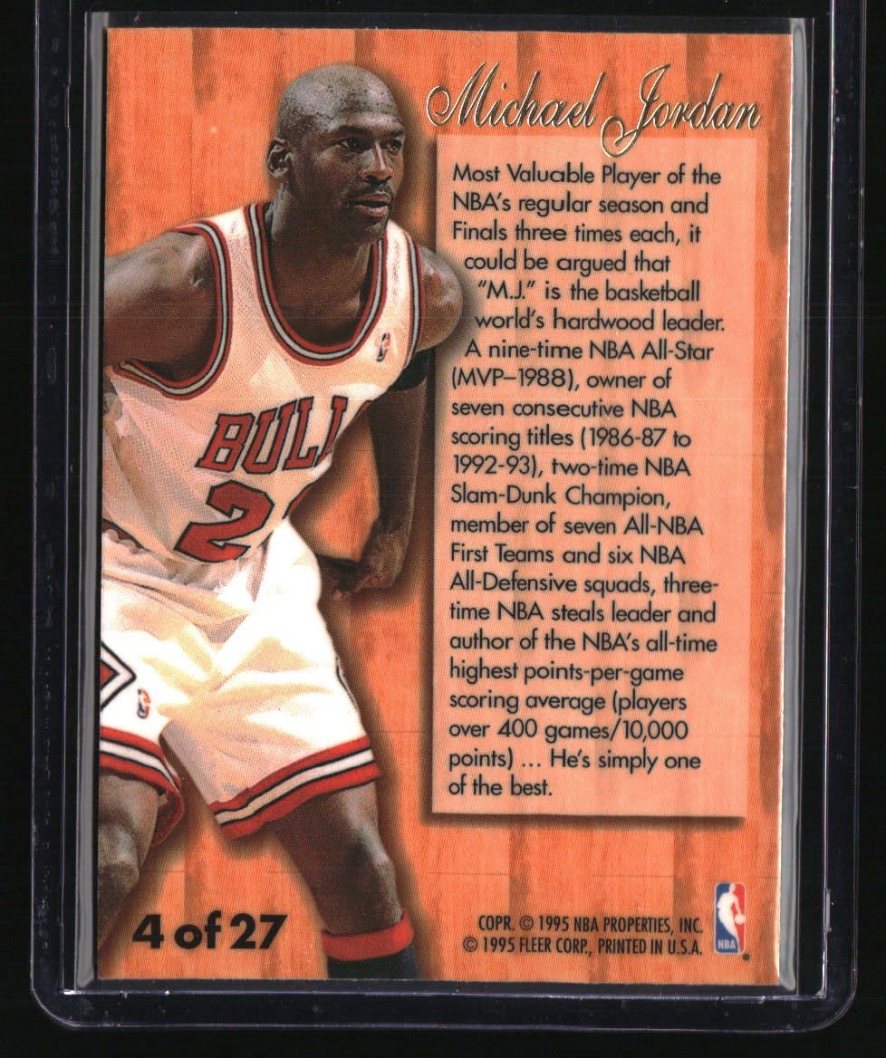 1995-96 Fleer Michael Jordan Flair Hardwood Leader
