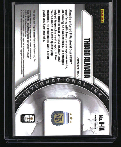 2026 Panini Prizm FIFA World Cup Thiago Almada International Ink Wave Prizms