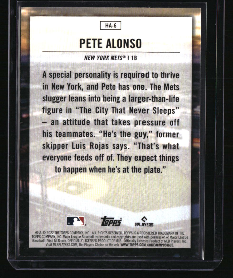 2022 Topps Pete Alonso Home Field Advantage