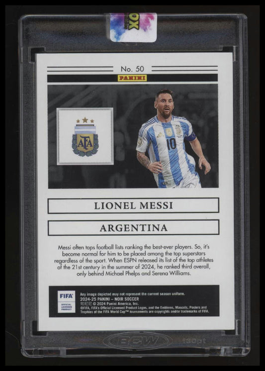 2024-25 Panini Noir Lionel Messi #/80