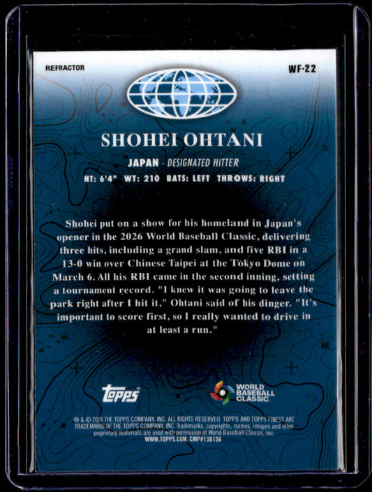 2026 Finest Shohei Ohtani World's Finest