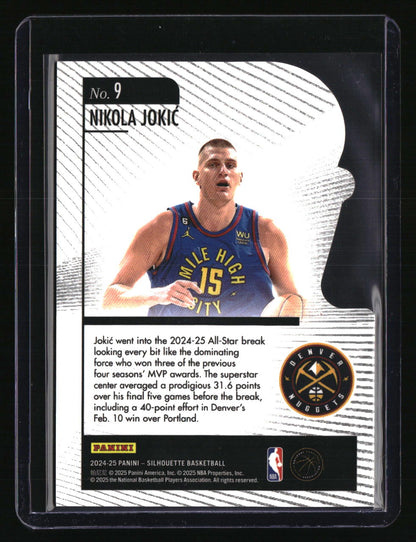 2024-25 Panini Silhouette Nikola Jokic Hand Crafted Cracked Ice #/25