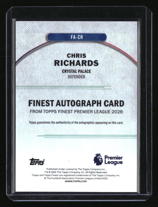 2025-26 Finest Premier League Chris Richards Finest Autographs