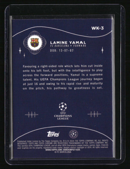 2023-24 Topps Chrome UEFA Club Competitions Lamine Yamal Wonderkids