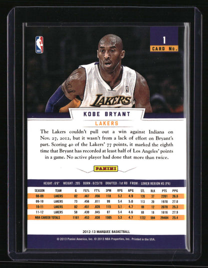 2012-13 Panini Marquee Kobe Bryant