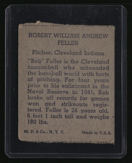 1943 M.P. & Co. (R302-1) Bob Feller