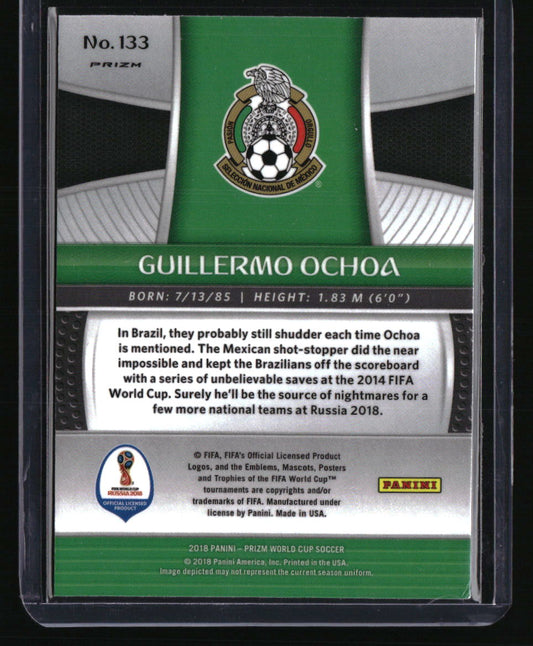 2018 Panini Prizm FIFA World Cup Guillermo Ochoa Red & Blue Wave Prizm