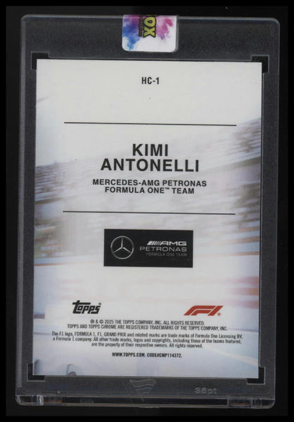 2025 Topps Chrome Formula 1 Kimi Antonelli Helmet Collection