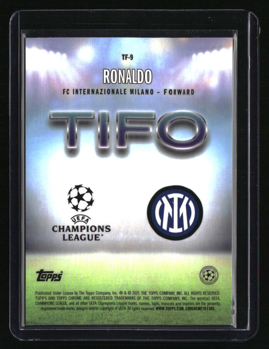2024-25 Topps Chrome UEFA Club Competitions Ronaldo Tifo