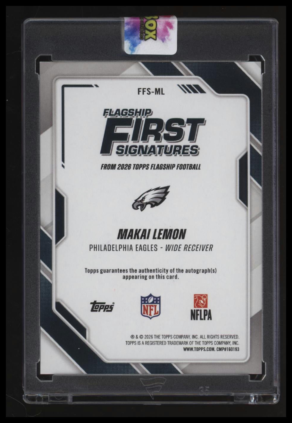 2026 Topps Flagship Makai Lemon Flagship First Signatures Red Ink