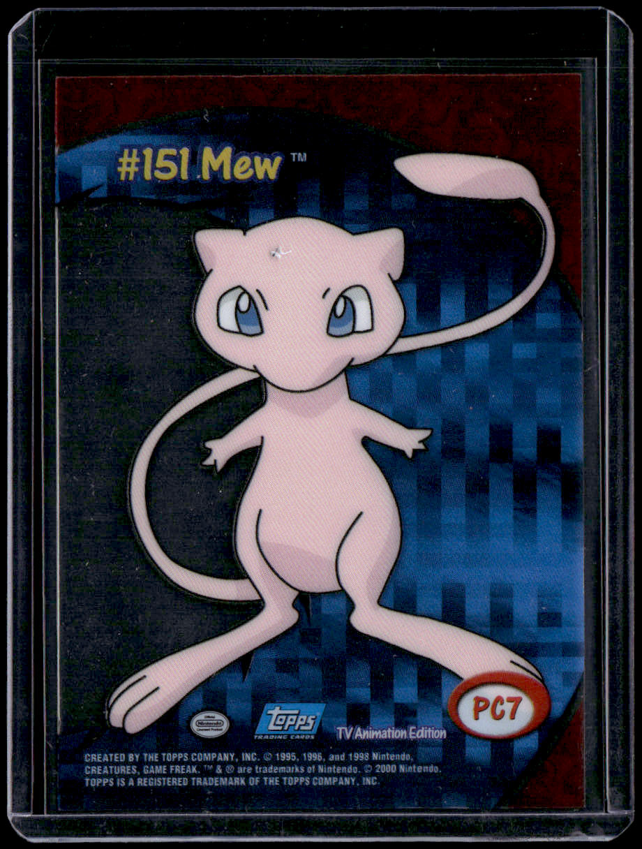 2000 Topps Pokemon TV Animation Edition Series 3 Mew Clear