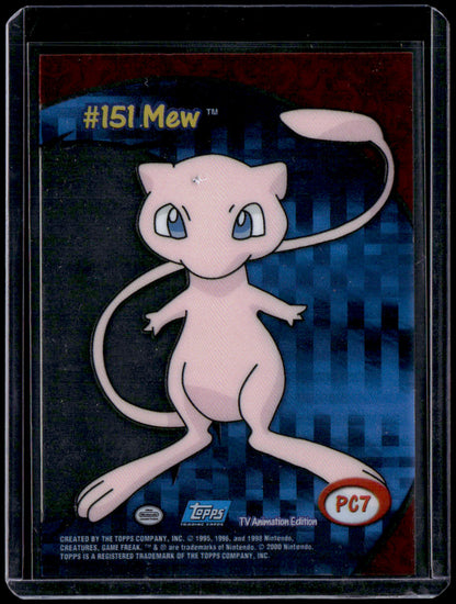 2000 Topps Pokemon TV Animation Edition Series 3 Mew Clear