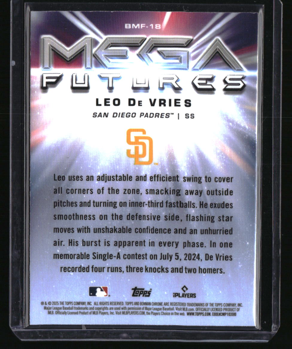 2025 Bowman Leo De Vries Mega Futures