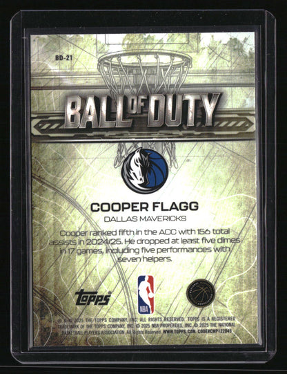 2025-26 Topps Chrome Cooper Flagg Ball of Duty