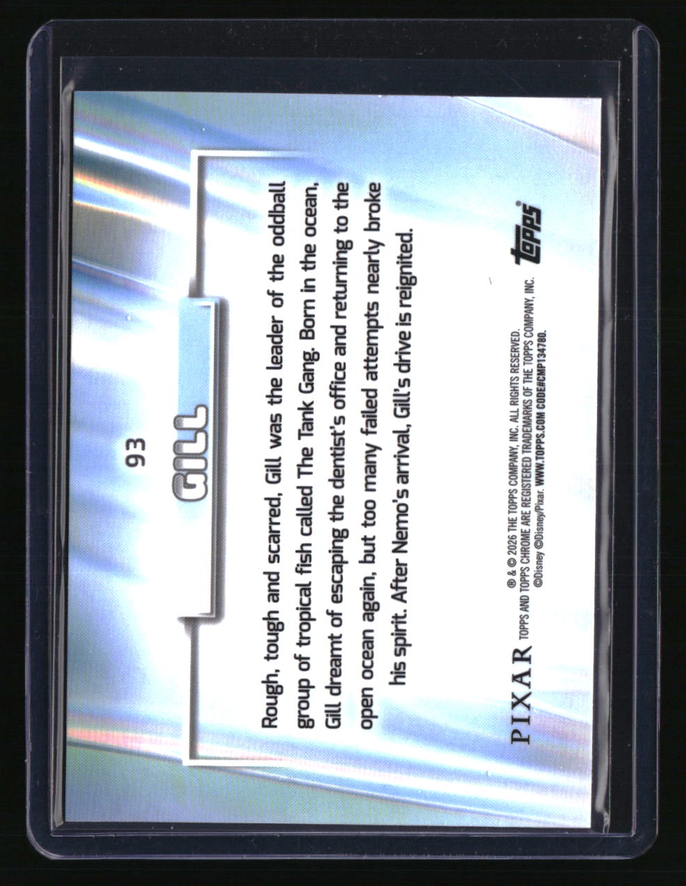2026 Topps Chrome Disney Gill Pink Refractor #/250