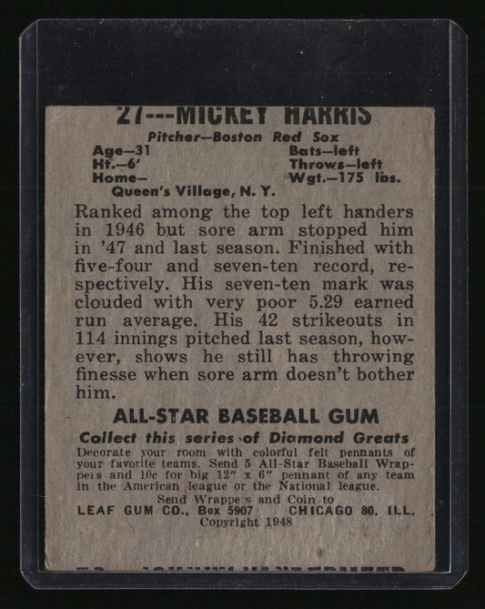 1948-49 Leaf Mickey Harris