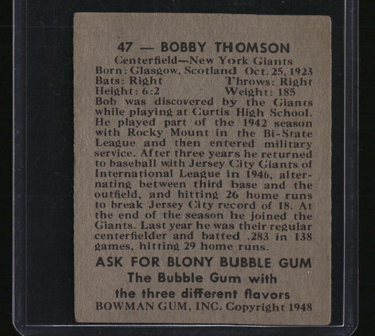 1948 Bowman Bobby Thomson
