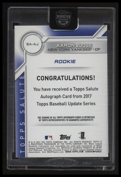 2026 Topps Industry Conference Aaron Judge Autographs