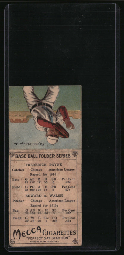 1911 Mecca Double Folders T201 Ed Walsh / Fred Payne