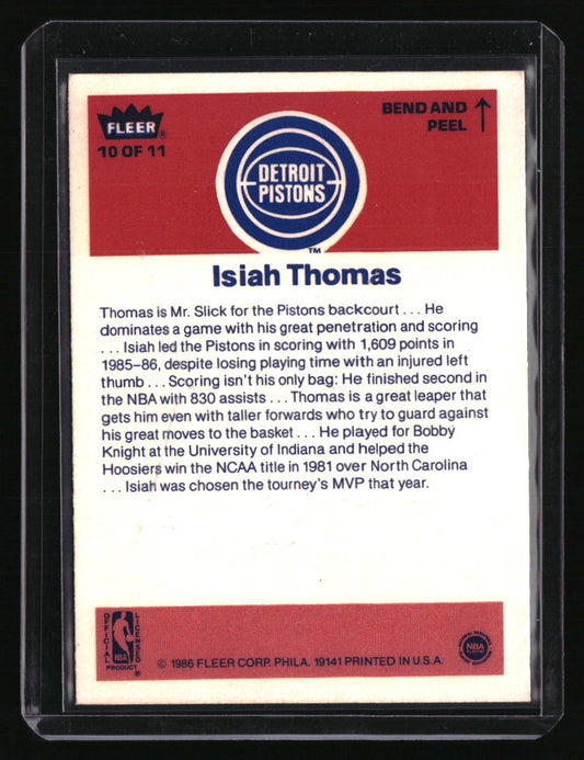 1986-87 Fleer Isiah Thomas Stickers