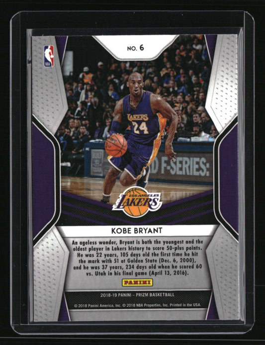 2018-19 Panini Prizm Kobe Bryant Dominance